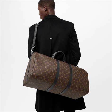 louis vuitton keepall 55 black replica|louis vuitton keepall 55 macassar.